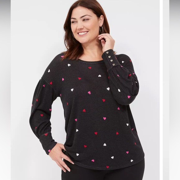 FOR BUNDLES Lane Bryant Relaxed Scoop Neck Sweatshirt 26/28 - Picture 1 of 9